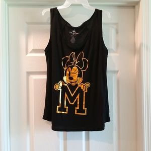 Black and Gold Minnie tank top